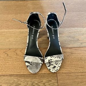 Madden Girl Snake Skin Block Heel